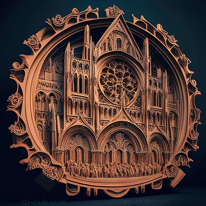 3D model notre dame (STL)